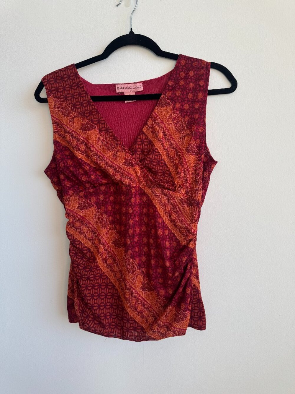 Y2K BANDOLINO BOHO BABYDOLL TOP